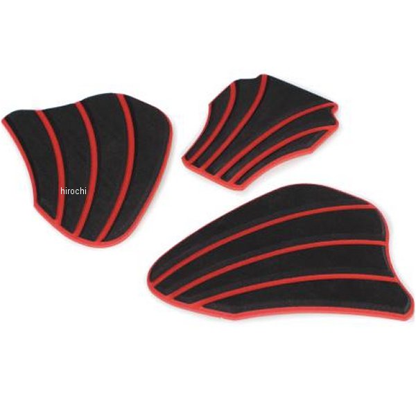 09-11-0399 SP武川 タンクパッドセット モンキー125 ブラック/レッド