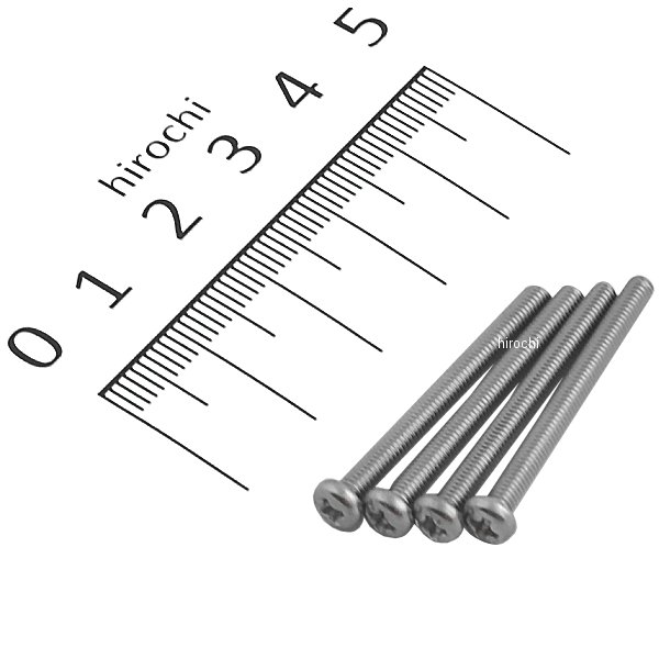 090071BS ポッシュ POSH レンズビス 汎用 補修部品 M3x32mm 4本入り