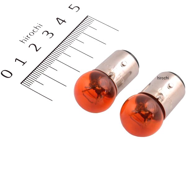090083-10 ポッシュ POSH ウインカーバルブ G18型補修用バルブセット 12V23W-8W 2個入り オレンジ