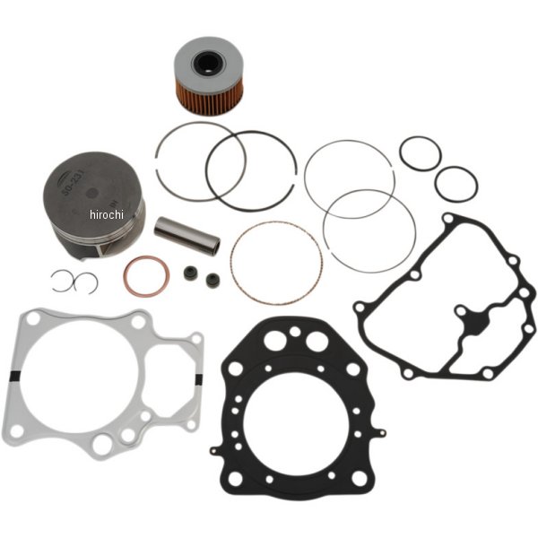0903-1480 54-231-21 WSM トップエンド補修キット 0.25mmオーバーサイズ 09年-14年 ホンダ TRX 420 Foreman