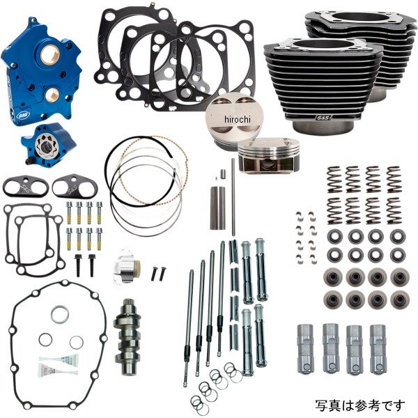 0904-0094 310-1107B S&S Cycle パワーパッケージ CHN ハーレー ミルウォーキーエイト BKG WTR