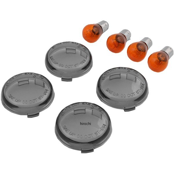 0906-6316 DRAG ウインカーレンズ ブレット スモーク 00年以降 69304-02 (4個入り)