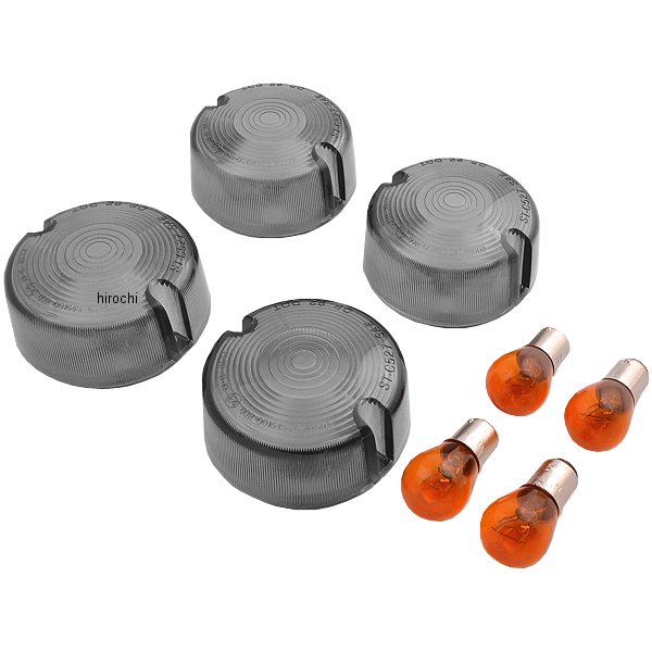 0906-6317 DRAG ウインカーレンズ ドーム スモーク 86年-01年 69306-02 (4個入り)