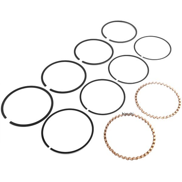 0912-0085 94-2202x S&Sサイクル S&S Cycle 補修ピストンリングセット 3.4375"ボア(.062"ワイドトップリング) (+.020")