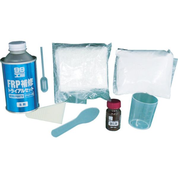 09208 754-4073 (株)ソフト99コーポレーション ソフト99 車輌用補修剤 FRP補修トライアルセット