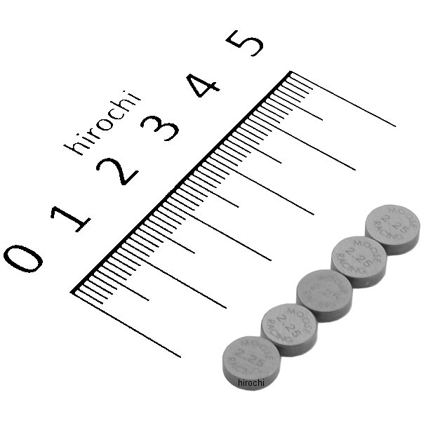 0926-1879 ムースレーシング MOOSE RACING バルブ シム 7.48mmX2.25mm スチール (5個入り)
