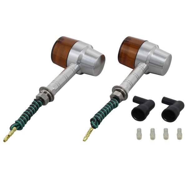 093032-W3 ポッシュ POSH ミドルマシンドウインカースーパーバイク スーパーロングステー シングル球 シルバー/オレンジ