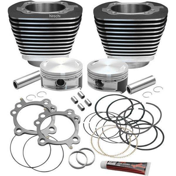 0931-0430 910-0203 S&Sサイクル S&S Cycle 3.875"シリンダーヘッド、ピストンキット 黒