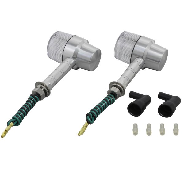 093132-W3 ポッシュ POSH ミドルマシンドウインカースーパーバイク スーパーロングステー シングル球 シルバー/クリア