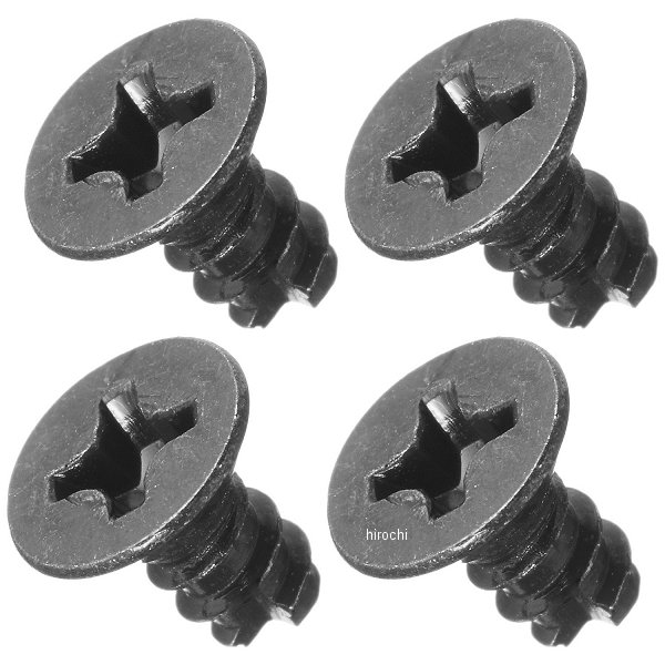 093181-BS ポッシュ POSH レンズビス 汎用 ZR補修部品 M3x6mm 4本入り 黒