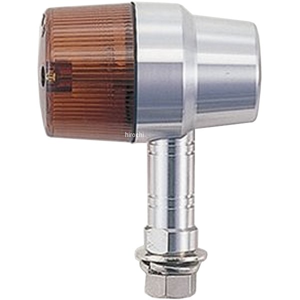 093432-23 ポッシュ POSH ミドルマシンドウインカー スーパーバイクタイプ ロングステーW球バルブ無し シルバー/オレンジ