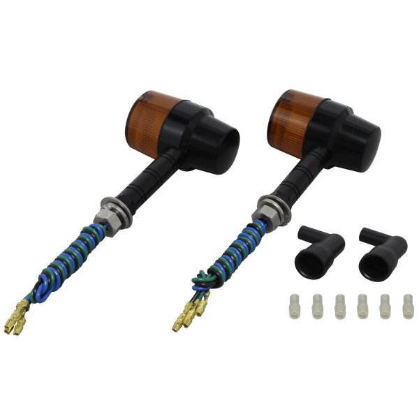 093432-W6 ポッシュ POSH ミドルマシンドウインカースーパーバイク スーパーロングステー ダブル球 黒/オレンジ