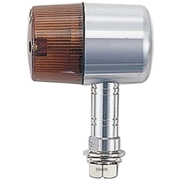 093491-23 ポッシュ POSH ミドルマシンドウインカー 71タイプ ロングステーW球バルブ無し シルバー/オレンジ