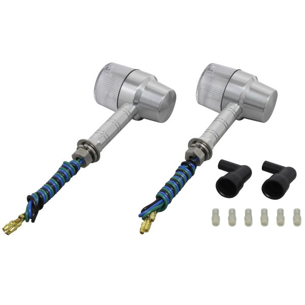 093532-W3 ポッシュ POSH ミドルマシンドウインカースーパーバイク スーパーロングステー ダブル球 シルバー/クリア