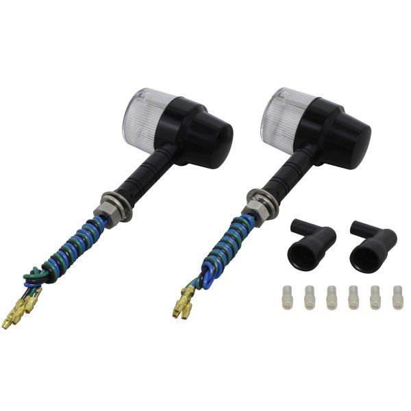 093532-W6 ポッシュ POSH ミドルマシンドウインカースーパーバイク スーパーロングステー ダブル球 黒/クリア