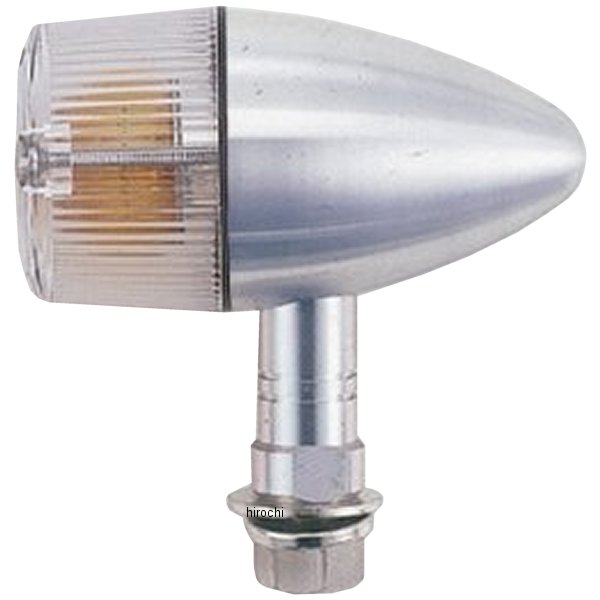 093599-23 ポッシュ POSH ミドルマシンドウインカー 砲弾タイプ ショートステーW球バルブ無し シルバー/クリア