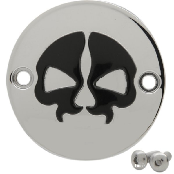 0940-1743 DRAG ポイントカバー スプリットスカル 17年以降 M-Eight クローム