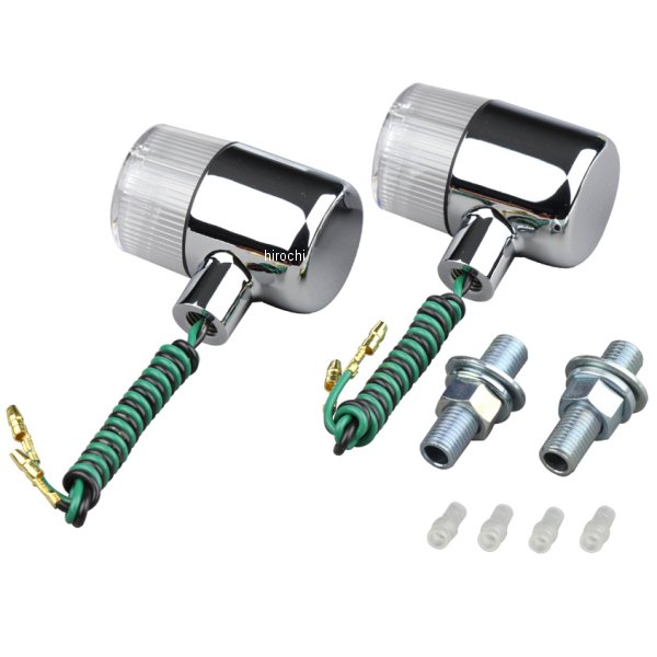 095092 ポッシュ POSH ウインカー クラシカル 71タイプ シングル球 メッキ/クリア 2個入り