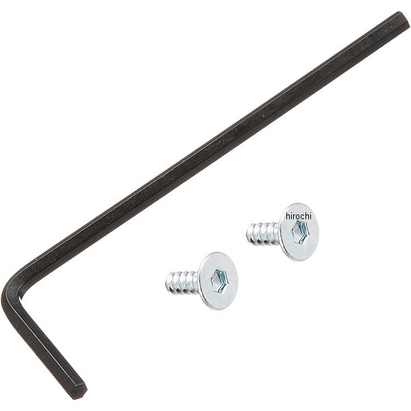 096051-BS ポッシュ POSH 補修用レンズビス&六角レンチセット 汎用 メッキ 2本セット