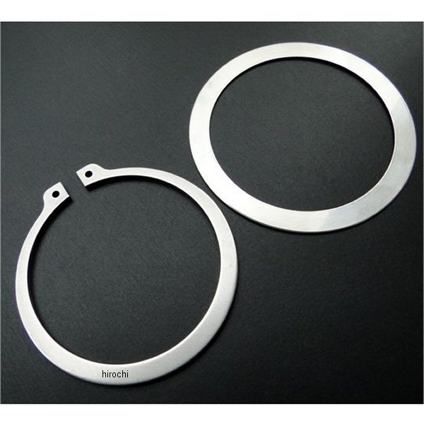 0985 ビーアールシー BRC リアホイール用エキスターナルサークリップ&ワッシャー CB400F、CB350F ステンレス製