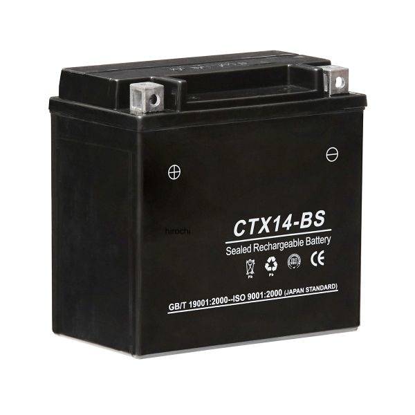 101001 NBS バイクパーツセンター バッテリー 液入り充電済み CTX14-BS