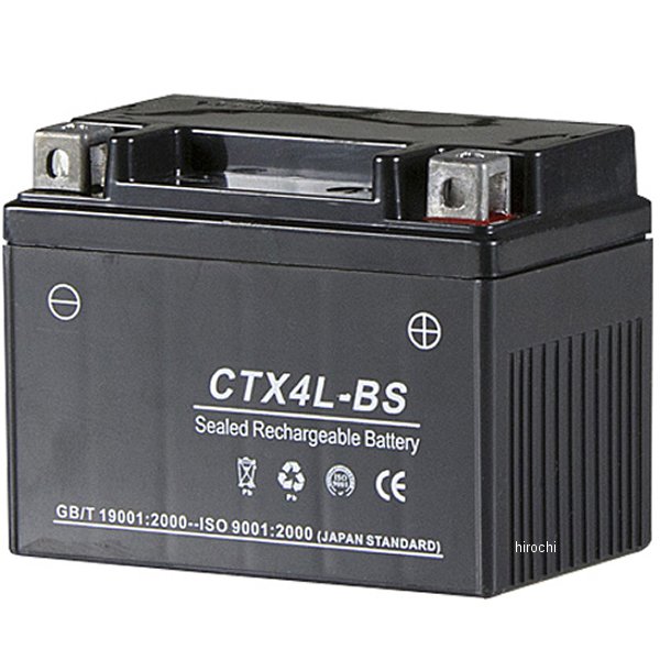 CTX4L-BS NBS バイクパーツセンター MFバッテリー 12V YTX4L-BS互換 5個入り