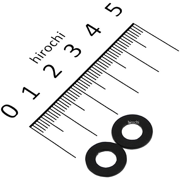 100106-06 ポッシュ POSH カラーセット 厚さ1 内径6mm 外径12.6mm 2個入り 黒