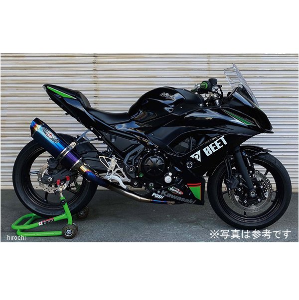 1002-B61-BL ビート BEET フルエキゾースト ナサートRエボリューション TYPE2 Ninja650 ブルーチタン