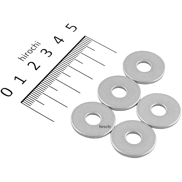 100207-1S ポッシュ POSH 大径 平ワッシャーセット ステンレス 6mmx外径20mmx厚み1.6mm 5枚入り