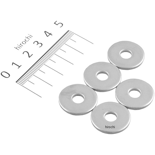100208-1S ポッシュ POSH 大径 平ワッシャーセット ステンレス 6mmx外径22mmx厚み2.0mm 5枚入り
