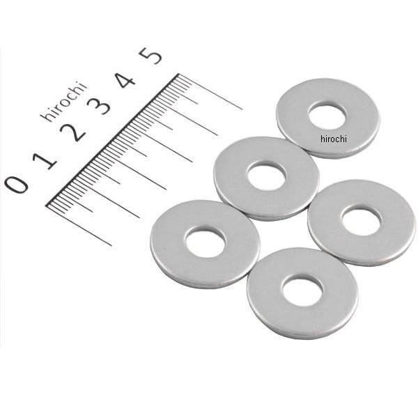 100209-1S ポッシュ POSH 大径 平ワッシャーセット ステンレス 8mmx外径24mmx厚み2.0mm 5枚入り