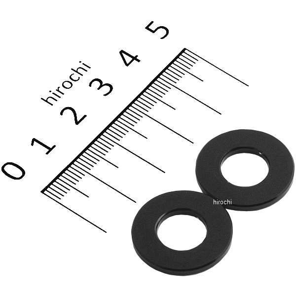 100210-06 ポッシュ POSH カラーセット 厚さ2 内径10mm 外径21.6mm 2個入り 黒