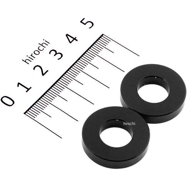 100512-06 ポッシュ POSH カラーセット 厚さ5 内径12mm 外径25.6mm 2個入り 黒