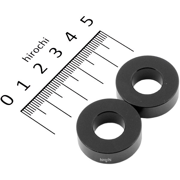 100812-06 ポッシュ POSH カラーセット 厚さ8 内径12mm 外径25.6mm 2個入り 黒