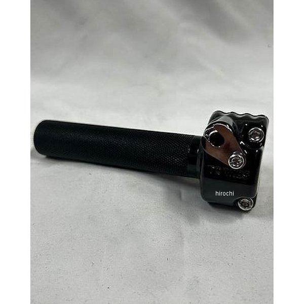101-0222 部品屋K&W TC BROS製 7/8インチ スロットル シングルケーブル用 ブラック