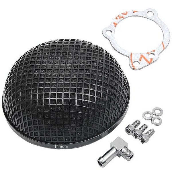 1010-1610 DRAG エアクリーナー BOB レトロ S&S E、Gキャプ装着車 黒