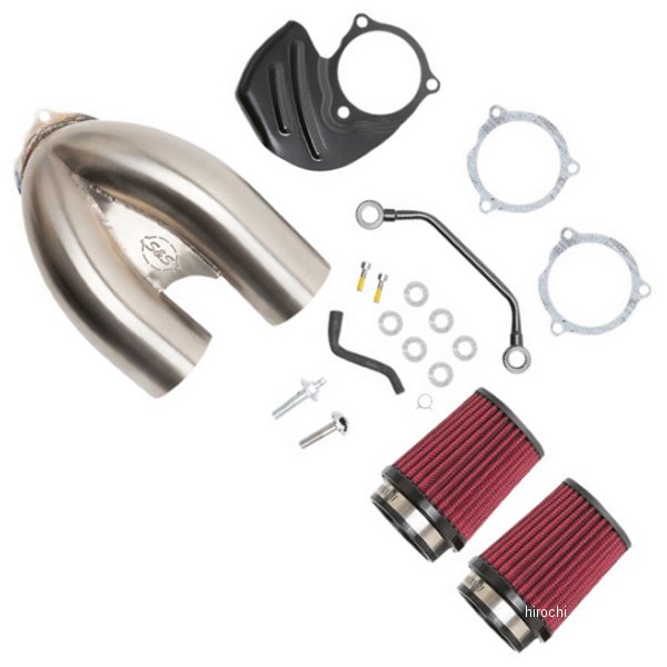 1010-2885 170-0565A S&S Cycle エアクリーナー T/I 17+ハーレー ミルウォーキーエイト ステンレス