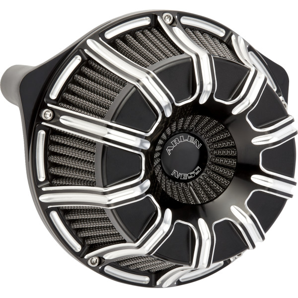 1010-3221 アレンネス Arlen Ness エアクリーナー 10-GAUGE INVERTED ブラック