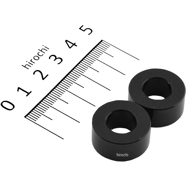 101010-06 ポッシュ POSH カラーセット 厚さ10 内径10mm 外径21.6mm 2個入り 黒