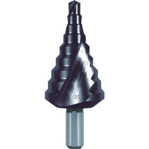 101093F 765-9962 RUKO社 RUKO 2枚刃スパイラルステップドリル 30.5mm チタンアルミニウム