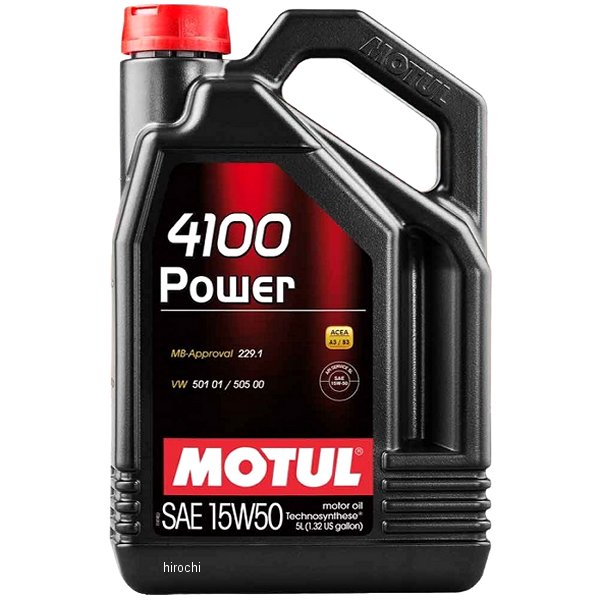 102449 モチュール MOTUL 4100 POWER 化学合成 4輪用エンジンオイル 15W-50 4リットル