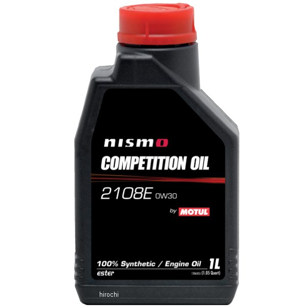 102505 モチュール MOTUL NISMO コンペティション 2108E 100%化学合成 4輪用エンジンオイル 0W-30 1リットル