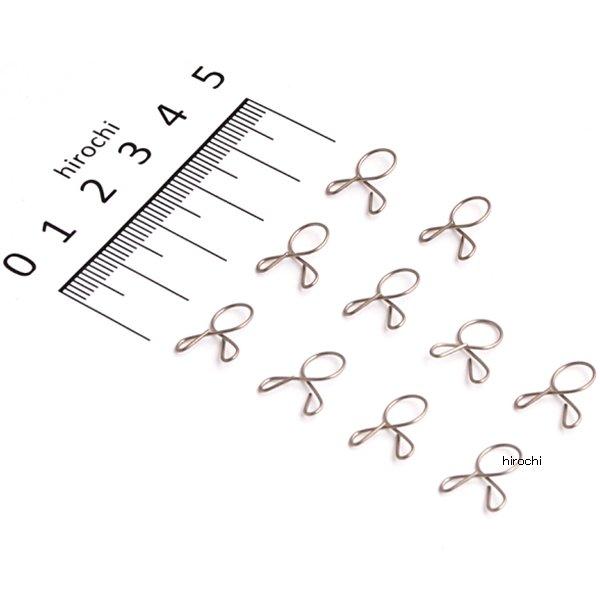 104-221 キジマ ホースクリップ Aタイプ(ステンレス)6mm 10コ入