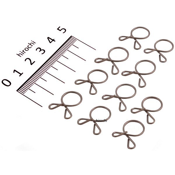 104-224 キジマ ホースクリップ Aタイプ(ステンレス)10mm 10コ入