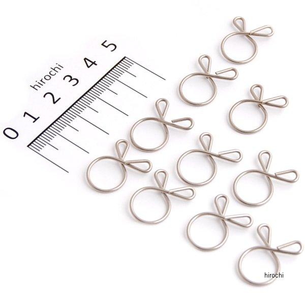 104-225 キジマ ホースクリップ Aタイプ(ステンレス)11mm 10コ入