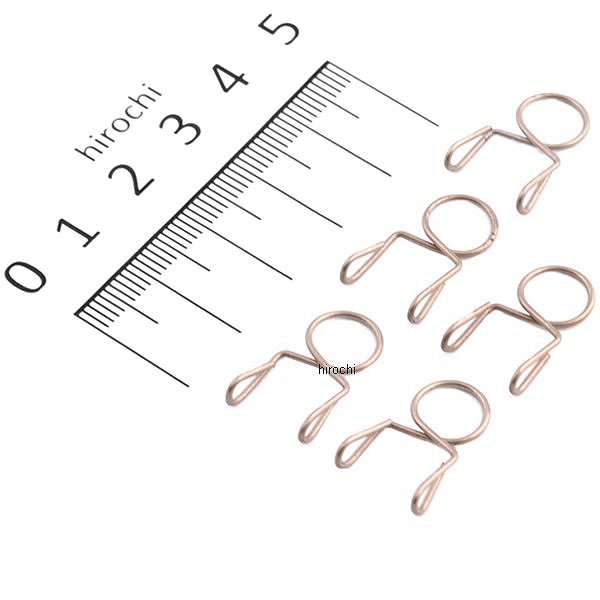 104-242 キジマ ホースクリップ Bタイプ 8ミリ 5個 ステンレス