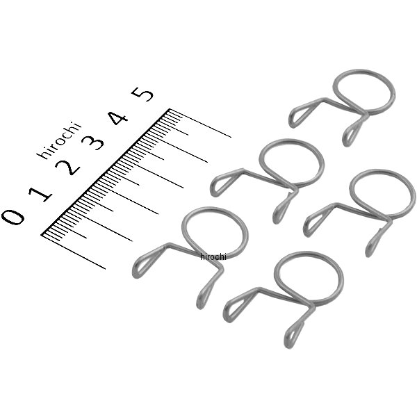 104-246 キジマ ホースクリップ Bタイプ 13ミリ 5個 ステンレス