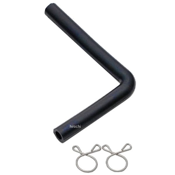 105-0712 キジマ フューエルホース Ｌ型 黒2層管 内径6mm:φ6×φ10/85×60mm