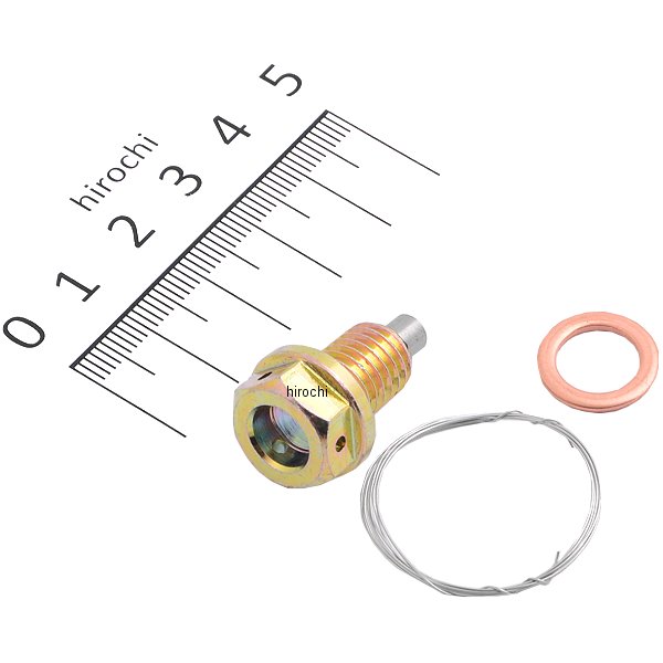 105-1201 キジマ ワイヤーロックドレンボルト M10mm P1.5mm L14mm