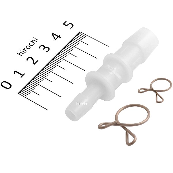 105-16105 キジマ ホース変換ジョイント 8→12-13mm ナイロン製 クリップ付